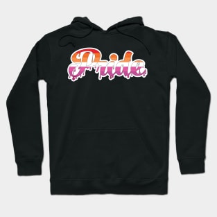 Lesbian Pride Drip Hoodie